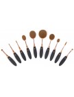 Professional Microfibre Oval Cosmetic Brush Collection