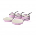 Retro 5 Piece Pan Set PINK